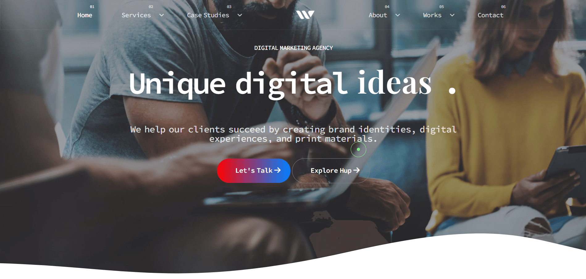 Screenshot of Digital Ideas project